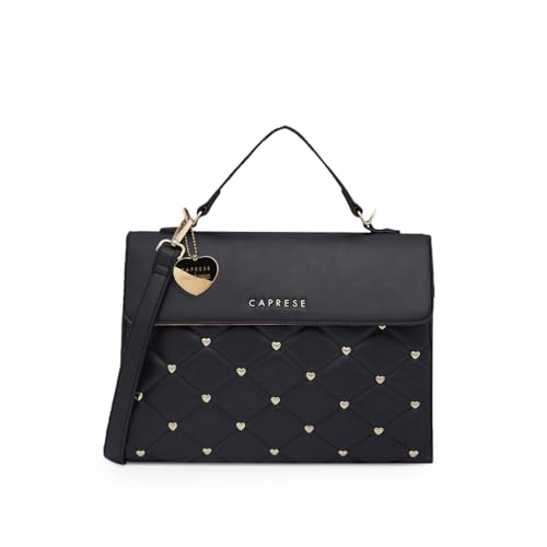 Image of Caprese Cheryl Satchel Bag, Large | Stylish Quilted Handbag for Women with Multiple Compartments & Adjustable & Detachable Sling Strap | Secure Zip Closure| Perfect for Casual & Daily Essentials