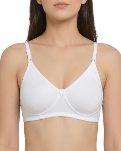 Image of Brida Monica Women's Seamless T-Shirt Bra with Transparent Straps | Full Coverage | Soft Cotton Blend | Non-Padded & Wire-Free
