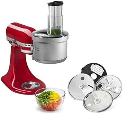KitchenAid KSM2FPA Food Processor Attachment, Dicing Kit, Silver