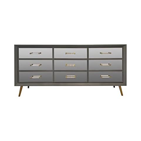 Interiors In Vogue Carnaby Mirrored Chest of Drawers Grey Cover