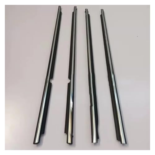 Joint d'étanchéité vitre extérieure pour Toyota Highlander 2008-2014 en caoutchouc chrome x4