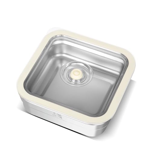 R-PACK Vacuum Sealed Food Storage Container with Air Valve (500ml)，Works