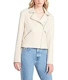Steve Madden Apparel Women's Electra Jacket, Bone, Large