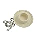 Danco 80783 Fit-All Rubber Stopper, Tub Drain, White