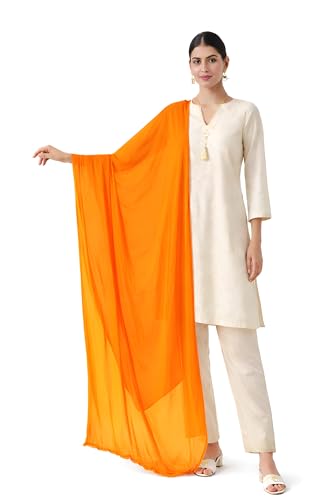 Image of MYRAH Chiffon Solid Casual Daily Use Dupatta For Women's & Girls Length - 2.50 Meter