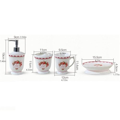 Juego de accesorios de baño de cerámica para renovar tu lavabo moderno 3