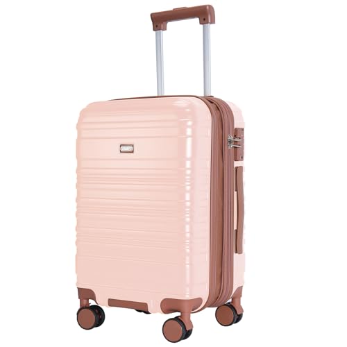 Bagages à main Y02 rose extensible 20 pouces pour cabine de voyage