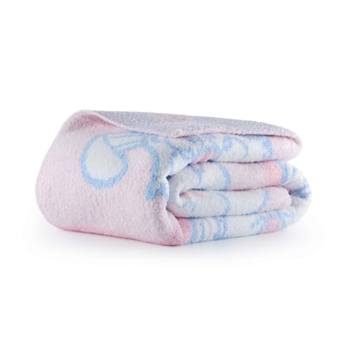 Image of Jay Franco Kids Feather Knit Blanket - 50 inch x 60 inch Inch Soft & Cozy Plush Throw for Bedroom & Couch Decor, Official Licensed Product, Pink - Alice in Wonderland