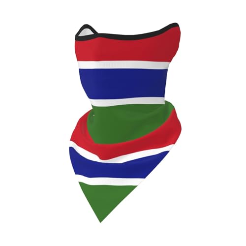 Bandana Cabeza Multifuncional Unisex Hombre Mujer Cuello Gaiter Gambia Bandera Diseño Impreso Para Motocross Deporte Carrera Actividades Exterior Festivales