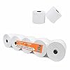 (Pack of 5 Rolls) 2 1/4 x 150 ft, White, adding machine tape Paper Rolls, 50 GSM Premium One Ply Cash Register/Adding…