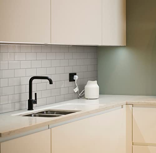 Colamo Luxury 10 Sheet Peel And Stick Backsplash,Self Adhesive Glossy Faux Ceramic 12”X12” Pure White Subway Tile For Kitchen,Waterproof Stick On Accent Wall Brick Mosaic Tile For Bathroom,Rv,Laundry #TOP7