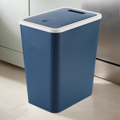 Papelera de basura de 13 litros impermeable para el cuarto de baño o cocina 3