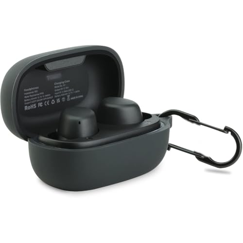 LEFXMOPHY Case Cover Replacement for TOZO A1 Mini Wireless?Earbuds, Black Silicone Protective Skin Sleeve