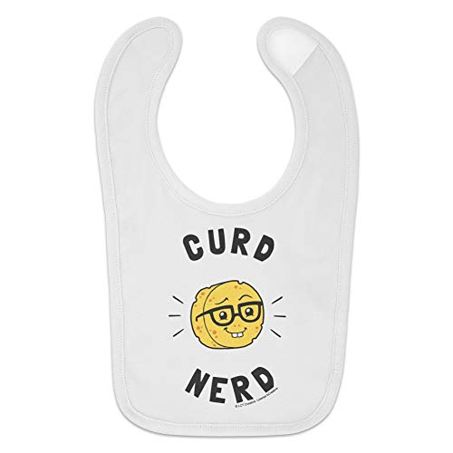 Curd Nerd Cheese Funny Humor Baby Bib2