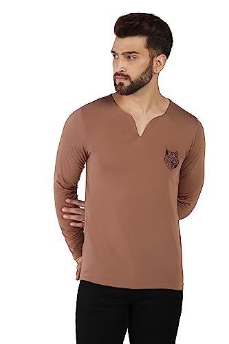 Image of INKKR Regular Fit Style V-Neck Full Sleeve T-Shirts for Men