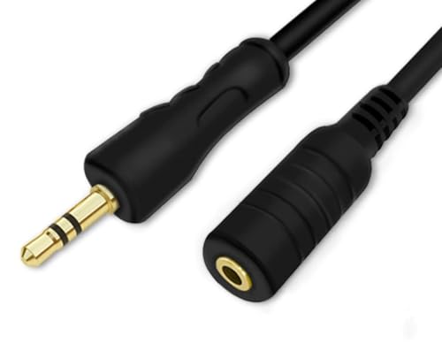 Cable extensor de audio auxiliar 3.5mm 6 pies