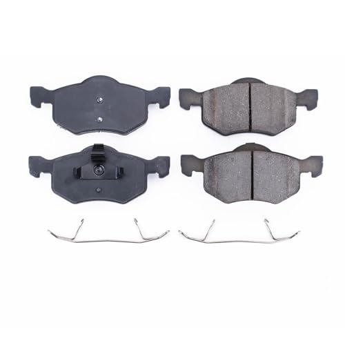 Image of PowerStop Front Brake Pads for Ford Escape 2001-07 |Mazda Tribute 2001-06 |Mercury Mariner 2005-07 - Z17 Ceramic Brake Pads with Installation Hardware, 17-843