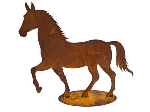 Bornhöft Gartendeko Pferd aus Edelrost, 45 cm Breite x 38 cm Höhe,...