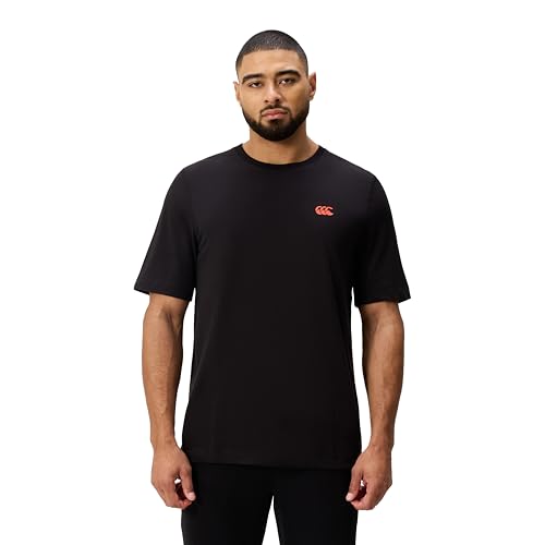 Canterbury Men's Tempo+ GFX Training Tee, Black, Small