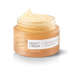 UpCircle Night Cream with Hyaluronic Acid + Niacinamide 55ml – Nourishing and Unscented for Sensitive Skin Anti-Ageing Properties – Vegan Cruelty-Free