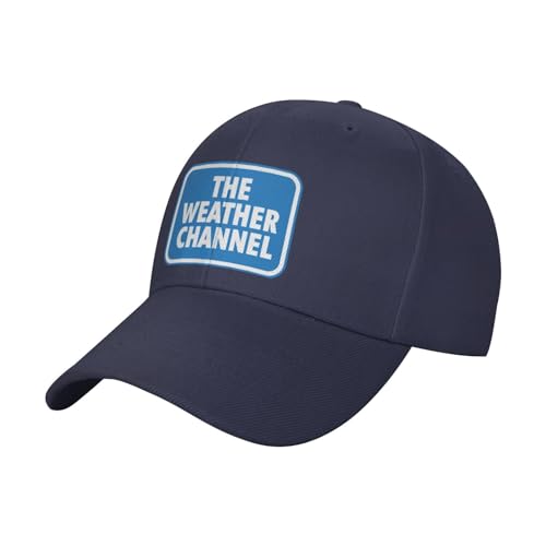 Baseball Cap Adjustable Fashion Uv Protection The Weather_Channel Sandwich Cap Unisex Navy Blue