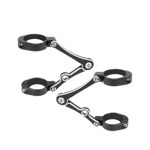 Soporte de faro para motocicleta con abrazadera de montaje en tubo horquilla de 37mm a 54mm