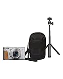Canon PowerShot SX740 HS Lite Travel Kit (Silver) - Compact Digital Camera with 40x Optical Zoom & 4k Video - Perfect for Self Portait & Travel - WiFi & Bluetooth Connectivity