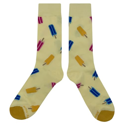 Fun Popsicle Dress Socks Funny Novelty Crazy Fun Design Men Size 8-12 Cotton Casual Crew Colorful Funky Fancy Socks Gift for Men2