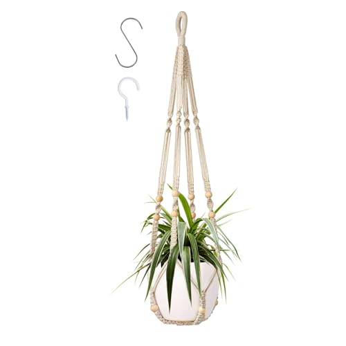 3 Stück Blumenampel Hängend Innen, Makramee Blumenampel, Blumenampel mit 1Pc S Metallhaken und Lichthaken, Blumenampel Innen für Innen Außen Decken Balkone Wanddekoration 3 Stück Blumenampel Hängend Innen, Makramee Blumenampel, Blumenampel mit 1Pc S Metallhaken und Lichthaken, Blumenampel Innen für Innen Außen Decken Balkone Wanddekoration