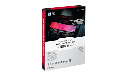 Kingston FURY Renegade DDR5 RGB Argento/Nero XMP 24GB 8400MT/s CL40 CUDIMM Memoria Gaming per Computer Modulo Singolo - KF584CU40RSA-24 - RAM - Immagine 4