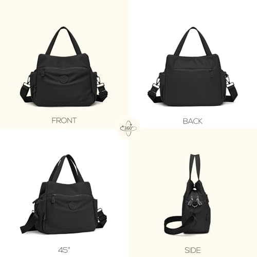 Bolso bandolera ligero impermeable de nylon para mujer miniatura 4