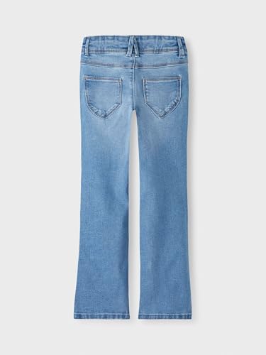 NAME IT Girl's NKFPOLLY Skinny Boot Jeans 1142-AU NOOS Jeanshose, Medium Blue Denim, 110 – Ansicht 4