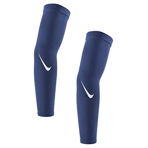 Nike Pro Dri-Fit Sleeves 4.0, Navy, ADULT SMALL/MEDIUM