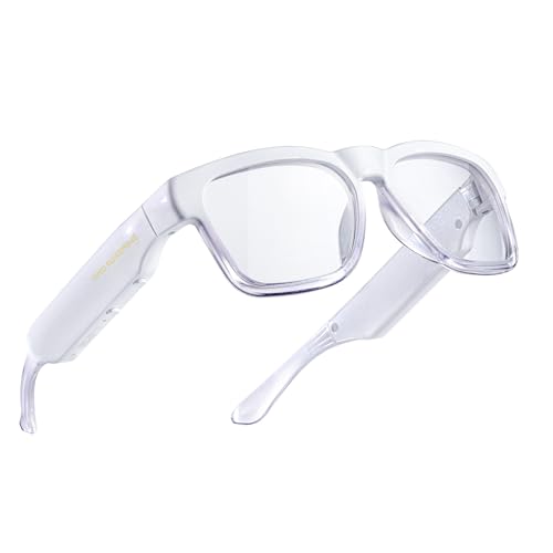 Image of OhO sunshine Smart Glasses,128G MP3 Bluetooth Sunglasses with Open Ear Speaker,AI Language Smart Glasses Translator Headset 165 Language Translation,Photochromic Lenses