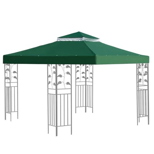 Funda de repuesto Gazebo – 3 x 3 m con ventilación y protección UV – Lona de repuesto para cenador exterior | para exterior, jardín, borde piscina, playa, barbacoa, camping, pícnic fiesta