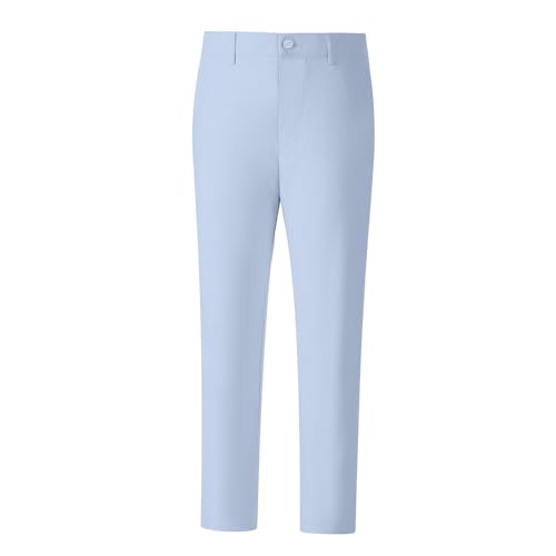 Image of Boys' Linen Pants Lightweight Flat Front Dress Pants Kids School Uniform