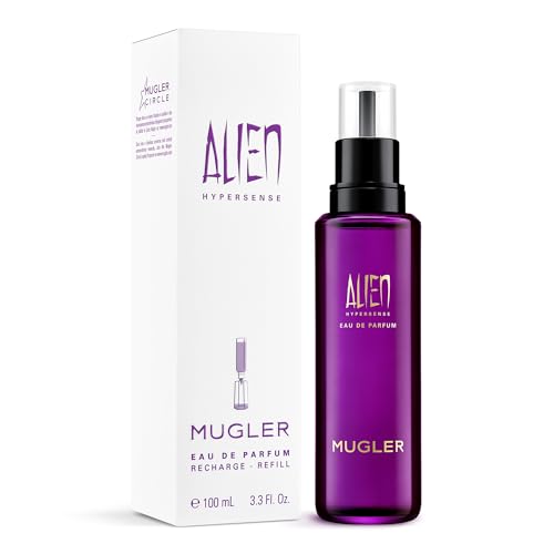 MUGLER Alien Hypersense, Eau de Parfum, Refill Bottle, Fruity, Woody and Floral Aroma, 100ml