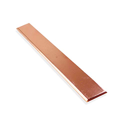 Zewoi 99,9% T2 Reines Kupfer Bar Square Flat Cu Reihe, DIY Handwerk Platte, Länge: 200 mm,10mm x 100mm x 200mm Cover