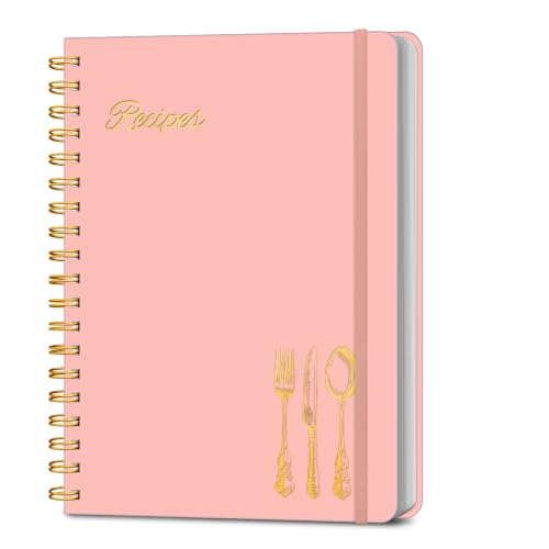 Recipe Book to Write in Your Own Recipes, Spiral Blank Cookbook 150 Recipes