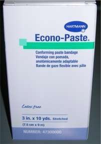 47300000 Bandage Econo-Paste Unna Boot LF 3'x10yd White 10 Per Case Part No. 47300000 by- Hartmann USA