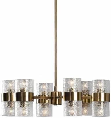 Uttermost Marinot Chandelier 12 Light Iron/Glass -Traditional Installation