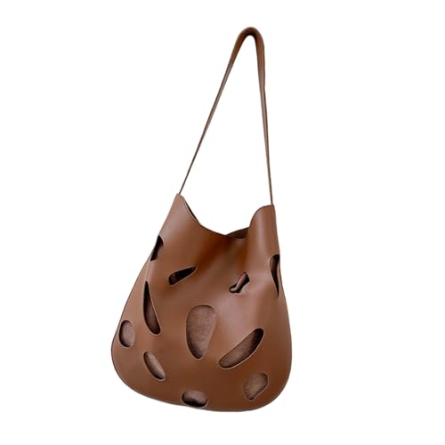 Sac épaule géométrique en tissu PVC avec doublure résistante et bandoulière