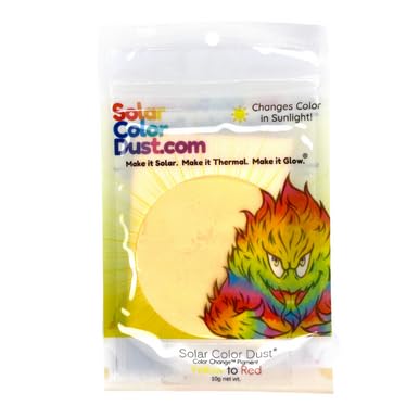 SolarColorDust® - Yellow to Red- Sunlight Sensitive - Color Change® Pigment