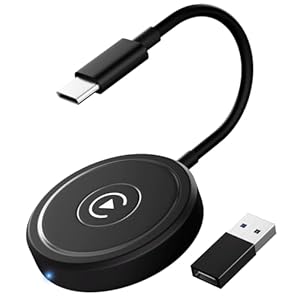 Carplay Draadloze Adapter voor iPhone, Draadloze CarPlay Dongle Adapter, Bluetooth CarPlay Adapter Converteer Fabriek Bedraad CarPlay naar Draadloze CarPlay Compatibel voor