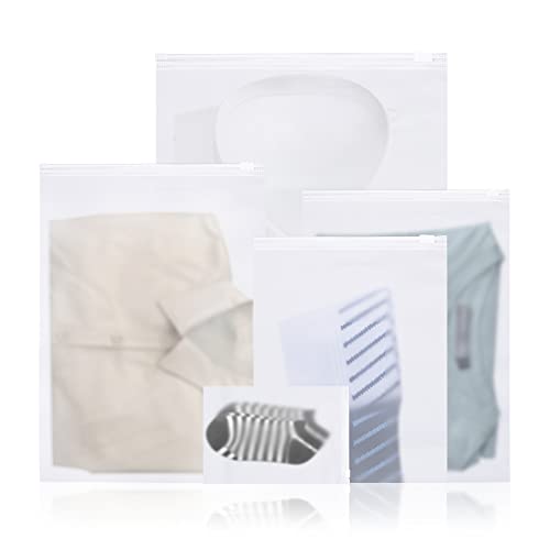 25 Stück Reise-Aufbewahrungstasche, transparente Gepäck-Organizer-Tasche, wesentliche platzsparende Verpackungssäcke für Unterwäsche Kosmetik Kleidung Schuhe Cover