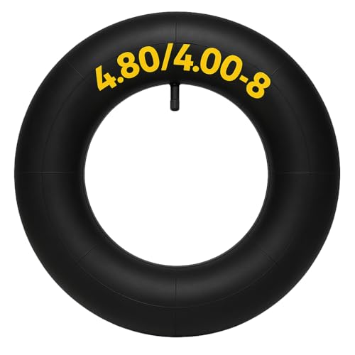 4.80/4.00-8 Tire Inner Tube with TR13 Straight Valve – Heavy Duty Replacement Tube for Wheelbarrow, Hand Truck, Garden Cart, Dolly, Utility Equipment – Durable Butyl Rubber Tubes