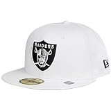 New Era 59Fifty Fitted Cap – Sanded Twill Las Vegas Raiders, bianco, 63-64