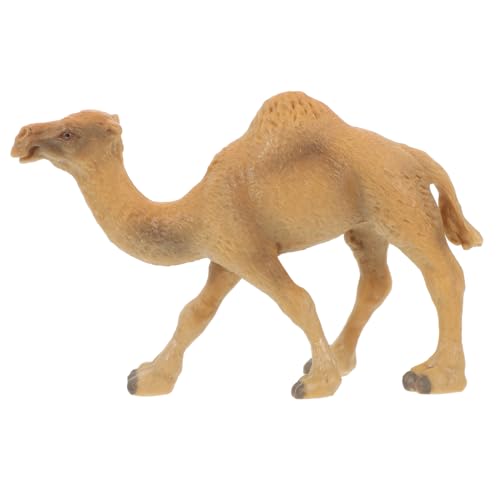 Milisten Figura de Camello Simulación Pequeña Escultura Decorativa para Escritorio y Juguetes Educativos para Modelo Realista de Animal Salvaje del Desierto Regalo Novedoso y Accesorio