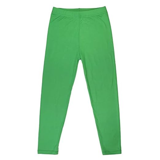 Green Leggings Girls: The Perfect Addition to Your Wardrobe | Black Leggings, Fleece Lined Leggings Falari Kids 4-9 Years Girl Classic Leggings Buttery Soft Super Comfort L 75cm Light Green