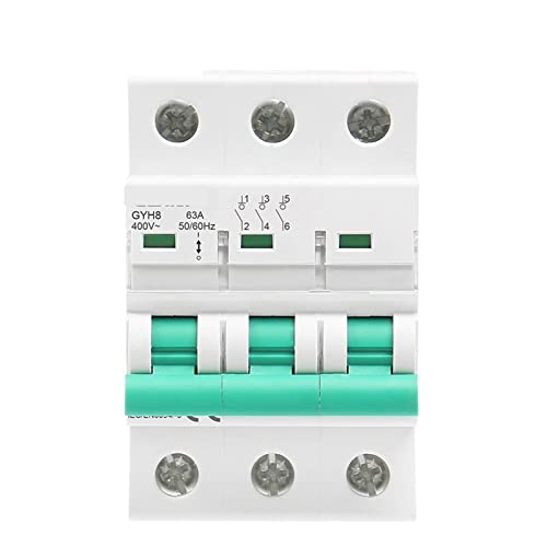 Interrupteur principal triphasé GYH8 100A pour isoler un tableau électrique de maison